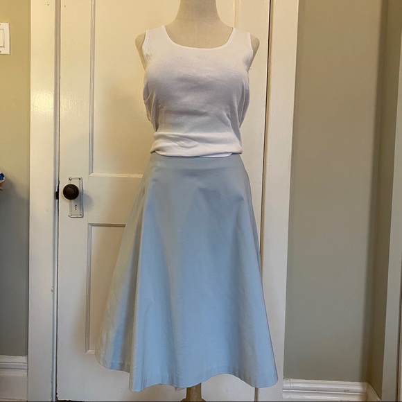 VINTAGE Circle Skirt Baby Blue Waist 32” - Picture 4 of 10